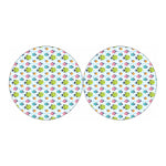 Cartoon Fish Pattern Print Car Coasters