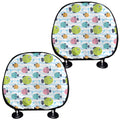Cartoon Fish Pattern Print Car Headrest Covers
