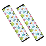 Cartoon Fish Pattern Print Car Seat Belt Covers