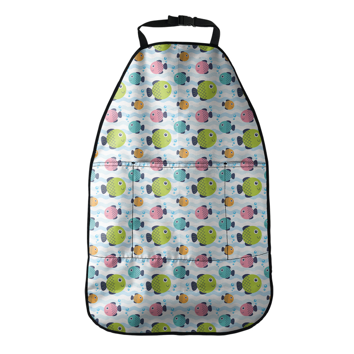 Cartoon Fish Pattern Print Car Seat Organizers