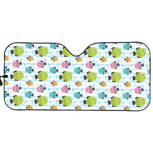 Cartoon Fish Pattern Print Car Sun Shade