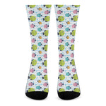 Cartoon Fish Pattern Print Crew Socks