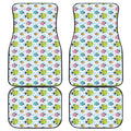 Cartoon Fish Pattern Print Front and Back Car Floor Mats