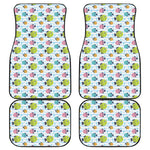 Cartoon Fish Pattern Print Front and Back Car Floor Mats