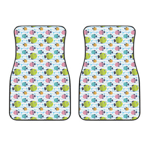 Cartoon Fish Pattern Print Front Car Floor Mats