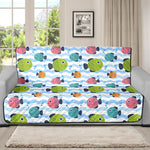 Cartoon Fish Pattern Print Futon Protector