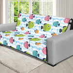 Cartoon Fish Pattern Print Futon Protector