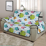 Cartoon Fish Pattern Print Half Sofa Protector