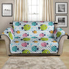 Cartoon Fish Pattern Print Loveseat Protector