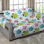 Cartoon Fish Pattern Print Loveseat Protector