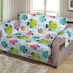 Cartoon Fish Pattern Print Loveseat Protector