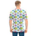 Cartoon Fish Pattern Print Men's T-Shirt