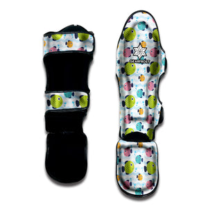 Cartoon Fish Pattern Print Muay Thai Shin Guard