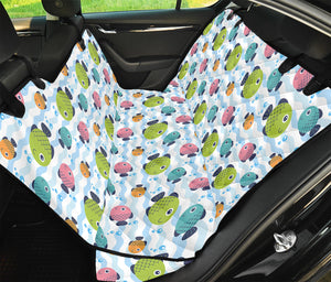 Cartoon Fish Pattern Print Pet Car Back Seat Cover