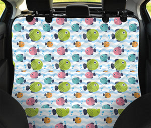 Cartoon Fish Pattern Print Pet Car Back Seat Cover