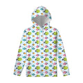 Cartoon Fish Pattern Print Pullover Hoodie