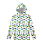 Cartoon Fish Pattern Print Pullover Hoodie