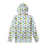 Cartoon Fish Pattern Print Pullover Hoodie