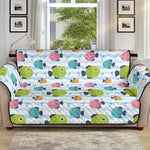 Cartoon Fish Pattern Print Sofa Protector