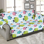 Cartoon Fish Pattern Print Sofa Protector