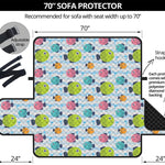 Cartoon Fish Pattern Print Sofa Protector