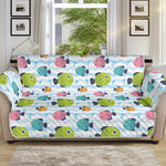 Cartoon Fish Pattern Print Sofa Protector