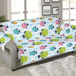 Cartoon Fish Pattern Print Sofa Protector