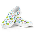 Cartoon Fish Pattern Print White Slip On Sneakers
