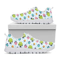 Cartoon Fish Pattern Print White Running Shoes