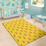 Cartoon Fox Pattern Print Area Rug