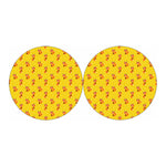 Cartoon Fox Pattern Print Car Coasters