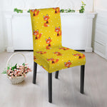 Cartoon Fox Pattern Print Dining Chair Slipcover