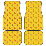 Cartoon Fox Pattern Print Front and Back Car Floor Mats