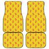 Cartoon Fox Pattern Print Front and Back Car Floor Mats