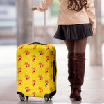 Cartoon Fox Pattern Print Luggage Cover