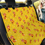 Cartoon Fox Pattern Print Pet Car Back Seat Cover