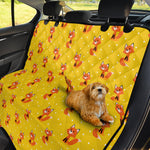 Cartoon Fox Pattern Print Pet Car Back Seat Cover