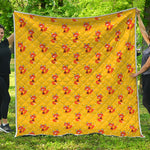 Cartoon Fox Pattern Print Quilt