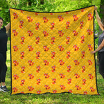 Cartoon Fox Pattern Print Quilt