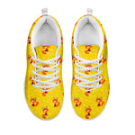 Cartoon Fox Pattern Print White Sneakers