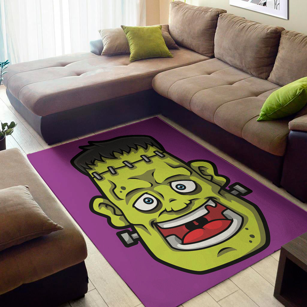 Cartoon Frankenstein Print Area Rug