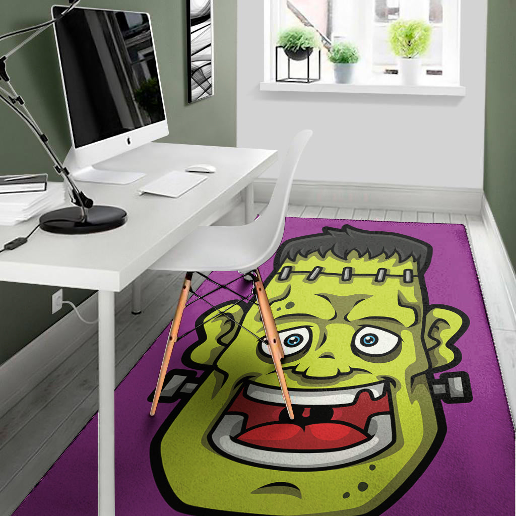 Cartoon Frankenstein Print Area Rug