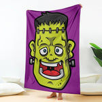 Cartoon Frankenstein Print Blanket