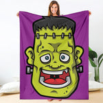 Cartoon Frankenstein Print Blanket