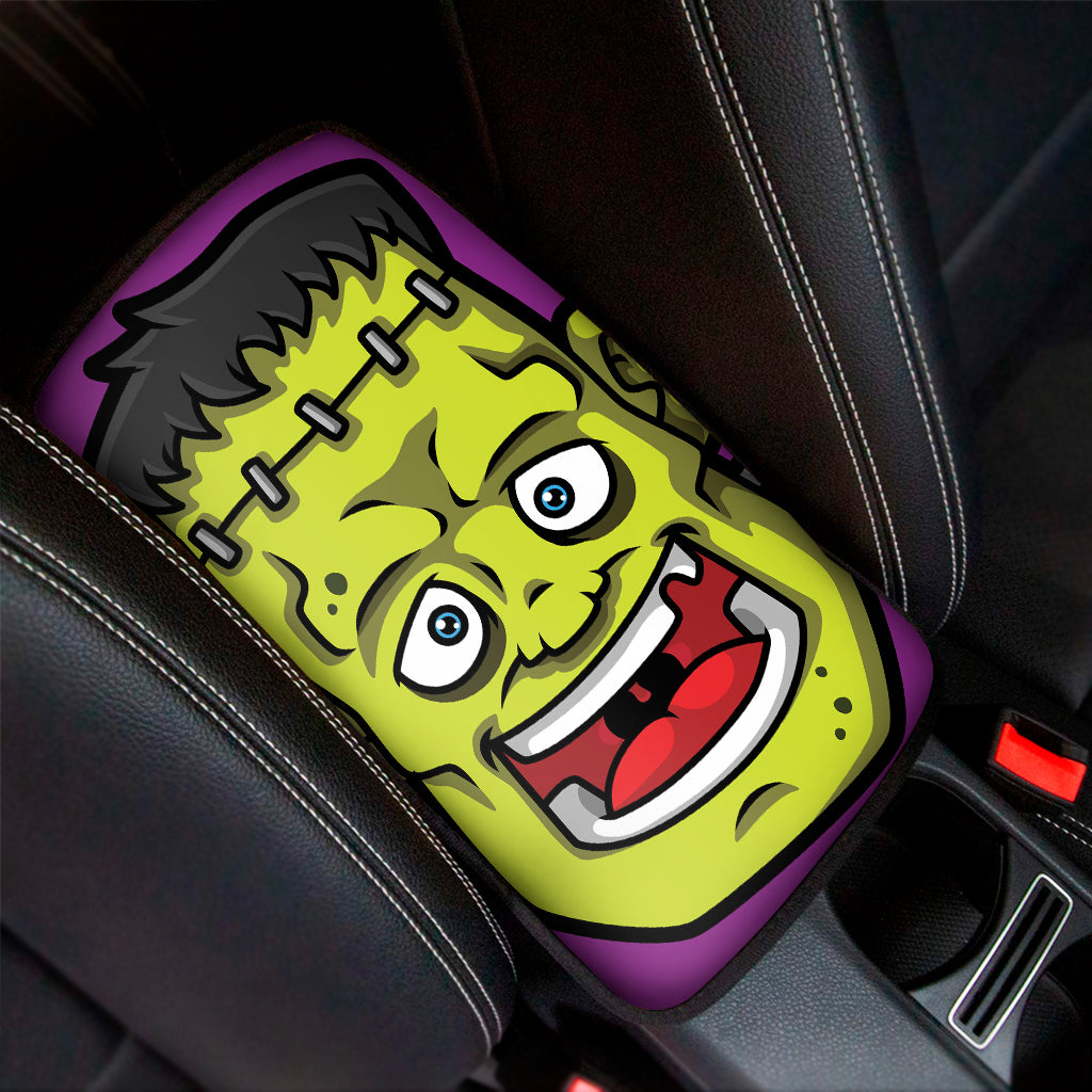 Cartoon Frankenstein Print Car Center Console Cover