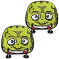 Cartoon Frankenstein Print Car Headrest Covers