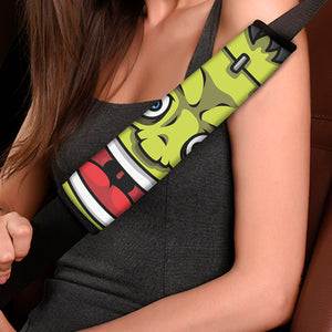 Cartoon Frankenstein Print Car Seat Belt Covers