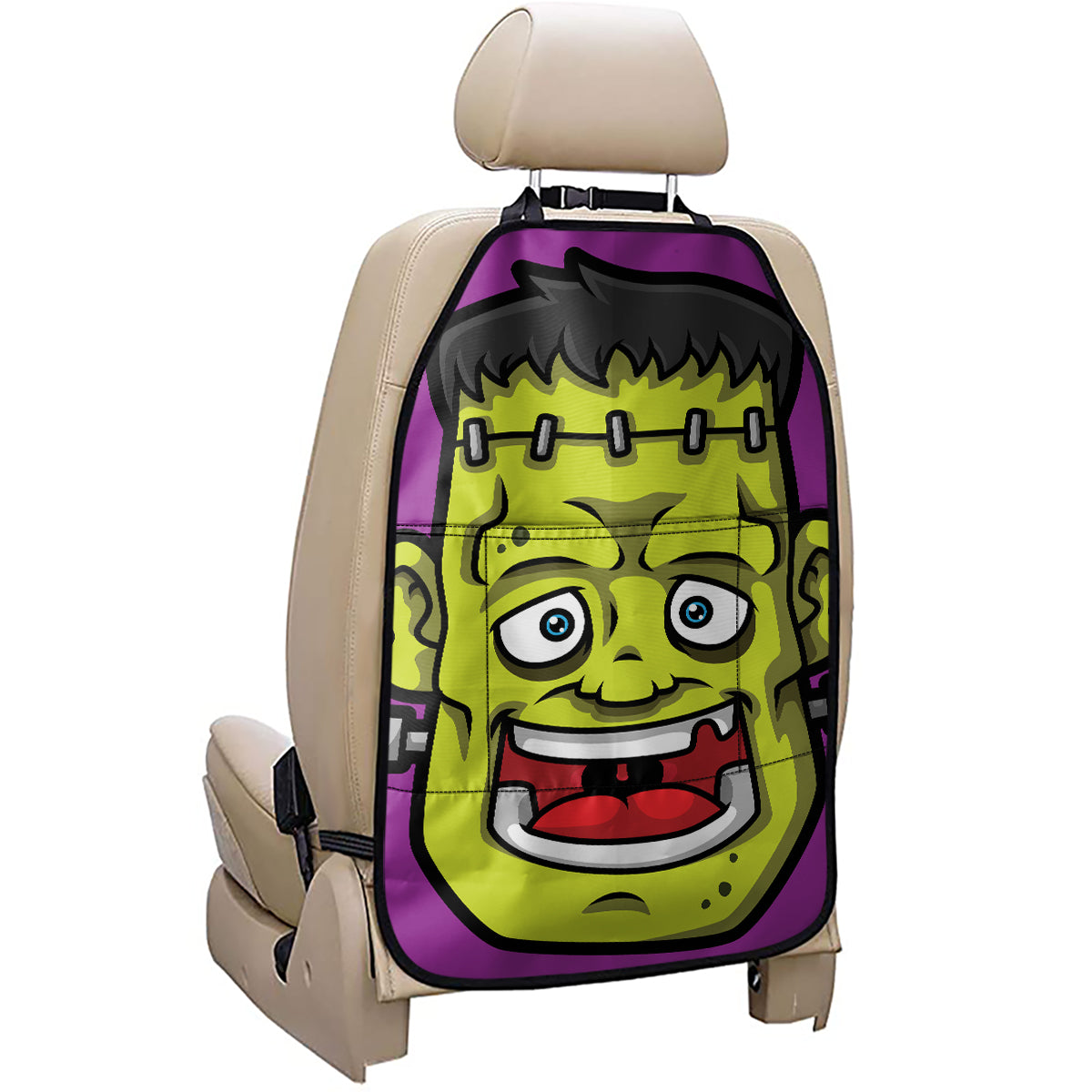 Cartoon Frankenstein Print Car Seat Organizers