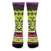 Cartoon Frankenstein Print Crew Socks