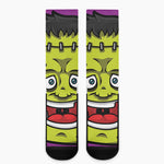 Cartoon Frankenstein Print Crew Socks